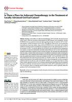Is There a Place for Adjuvant Chemotherapy in the Treatment of Locally Advanced Cervical Cancer?