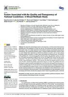 prikaz prve stranice dokumenta Factors Associated with the Quality and Transparency of National Guidelines : A Mixed-Methods Study